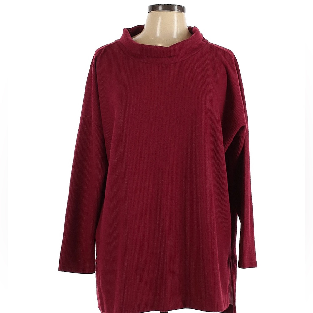 Anthropology Size L Pullover Sweater Maroon